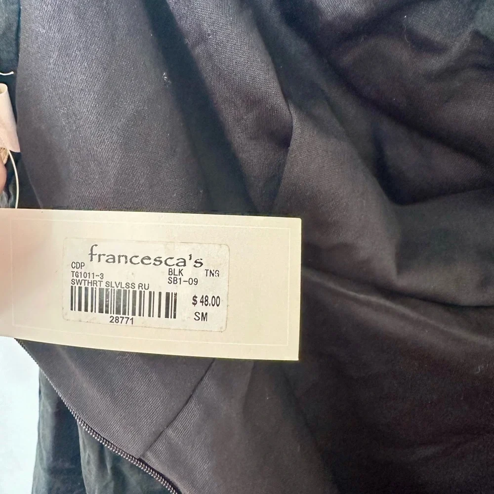 Francesca’s  Black Strapless Dress LBD- NWT - Picture 5 of 5